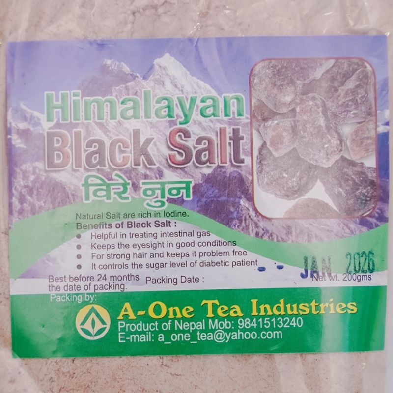 Himalayan Black Salt (200gm)