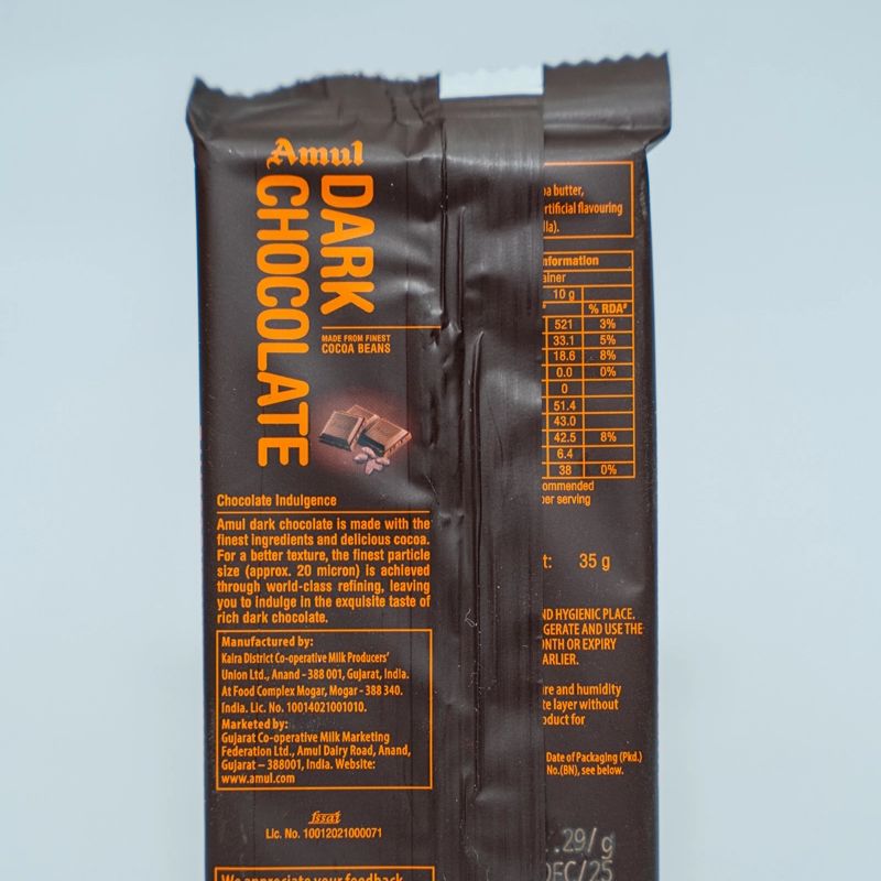 Amul Dark Chocolate(small)
