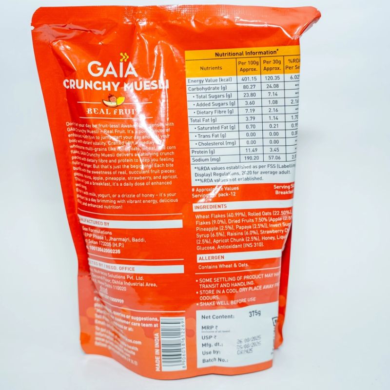 Gaia Museli real fruit