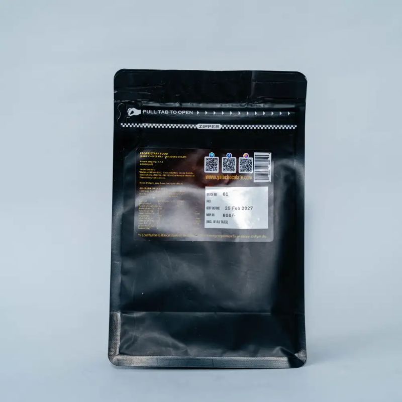 Dark chocolate with crispy dry apple no sugar