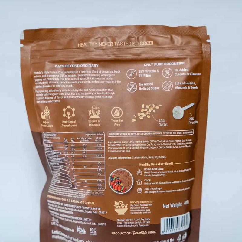 Pintola chocolate oats(400gm)