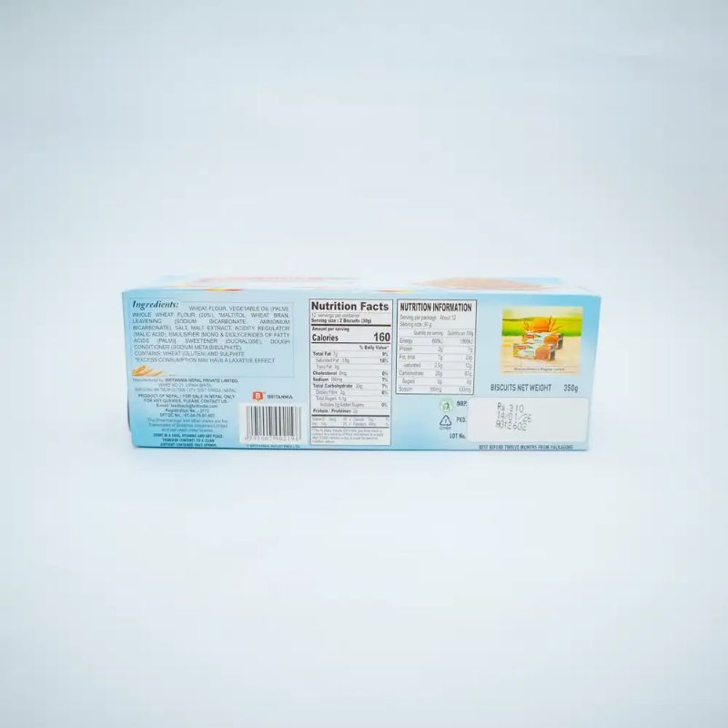 Britannia Digestive Sugar Free(310rs)